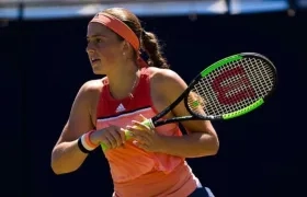 Jelena Ostapenko, jugadora letona. 