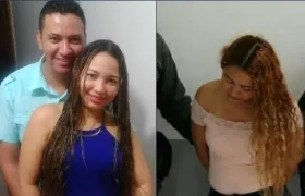 José María López Molinares con su pareja Tivisay Lobo Fuentes, que fue capturada por homicidio.