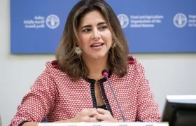 La Primera Dama de Colombia, María Juliana Ruiz en la FAO en Roma en el  Comité de Seguridad Alimentaria Mundial.