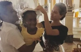 El coreógrafo Pedro Díaz, Giselle Marie y Giselle Lacouture.