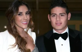 Daniela Ospina y James Rodríguez.