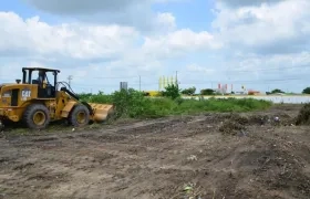 Lugar donde será construido el hospital en el barrio La Central.