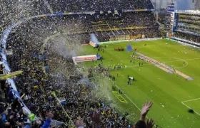 La Bombonera, vista para la primera final. 