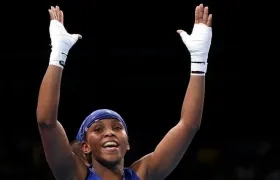 Ingrit Valencia, medallista olímpica colombiana.