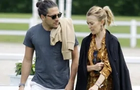 Los novios Carlos Torretta y Marta Ortega.