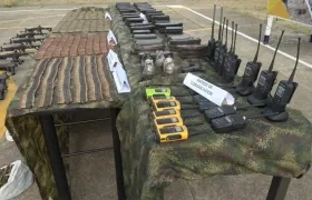 Parte de lo hallado a estructuras del Clan del Golfo,