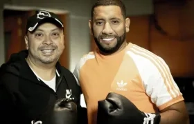 El productor Diego Galé y Yesión Cárdenas, El Cardenal de la Salsa.