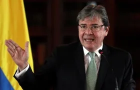 El canciller colombiano, Carlos Holmes Trujillo