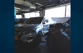 Así quedaron los dos vehículos afectados. 