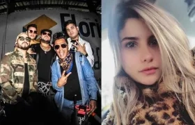 El grupo Kvrass y la cantante Martina La Peligrosa.