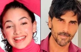 Thelma Fardín en su papel de Josefina en la serie y el actor acusado Juan Darthés.