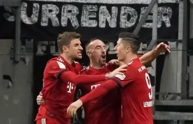 Tomás Muller, Frank Ribery Robert Lewandowski.