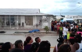 Lugar donde se produjo el homicidio del hermano del tendero asesinado en Villa del Rosario.