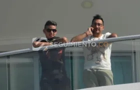 El futbolista colombiano James Rodríguez en Santa Marta