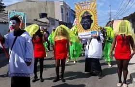 Carnavales de Mamatoco en honor de San Agatón, Patrono del Carnaval, puesta en escena de Moisés Pineda.