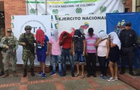 Estos son los 7 capturados por la Armada y la Policía Nacional.