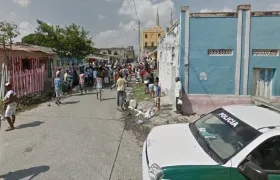 Lugar de los hechos en el barrio Rebolo.