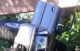 Camioneta del padre de Silvestre Dangond.