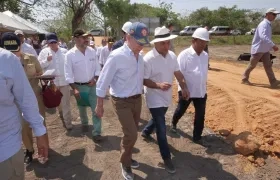 El Presidente Santos junto al Gobernador de Bolívar, Dumek Turbay.
