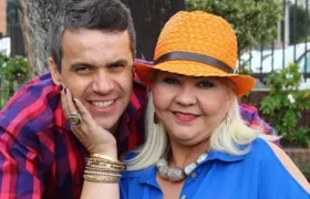 Los humoristas 'Pollilla' y la 'Gorda' Fabiola.