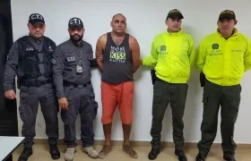 Nilson de Jesús Mier Vargas después de ser capturado.