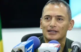 Brigadier general Mariano Botero, comandante de la Policía Metropolitana de Barranquilla.