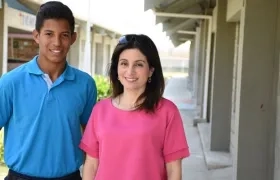 Ricardo Miranda y la primera dama Katia Nule.