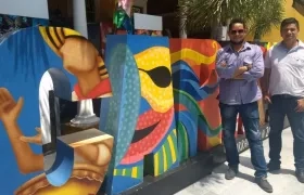 Los artesanos galaperos, Hernando Arteta y Rubiel Badillo.