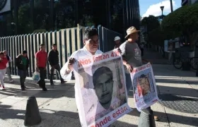 Imagen de una de las protestas de familiares de víctimas.