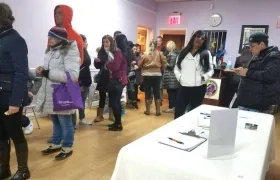 Inscripción de cédulas en el Consulado de Nueva York.