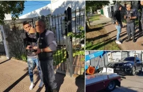 Al jugador le incautaron la camioneta. 