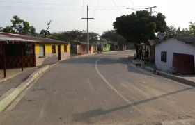 Entrada al corregimiento de Las Compuertas.