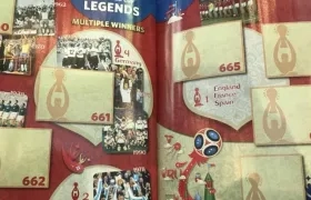 Sección de leyendas del álbum del Mundial. 