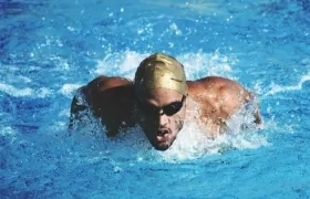 Cardenio Fernández Urueta, nadador del Atlántico. 