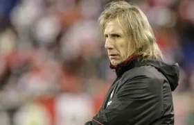 Ricardo Gareca, técnico de Perú. 
