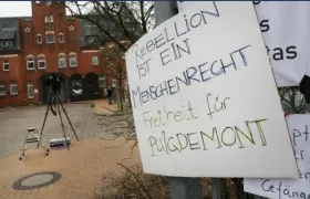 El dirigente independentista está a punto de cumplir una semana en la cárcel de Neumünster.