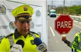 Mayor Gustavo Chaparro, comandante de la Policía de Tránsito de Barranquilla.