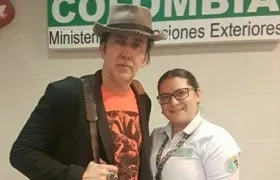 El actor Nicolas Cage en Colombia.