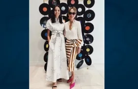 La experta en moda Kelly Talamas y Silvia Tcherassi.