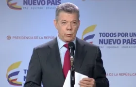 Juan Manuel Santos, presidente.