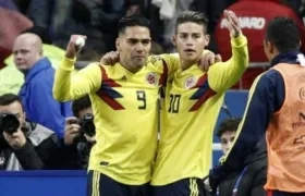 Radamel Falcao García y James Rodríguez.