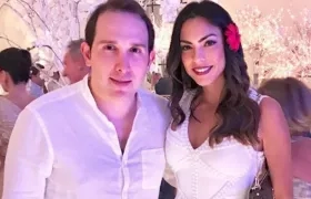 Juan Pablo Silva y la exseñorita Colombia Eileen Roca.
