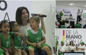 La Primera Dama Katia Nule y el Secretario Distrital de Gestión Social, Santiago Vásquez.