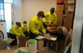 Imagen de uno delos allanamientos. 