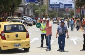 El Alcalde Alejandro Char habilitando el nuevo tramo.