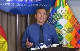 El director ejecutivo de la Dirección de Aeronáutica Civil de Bolivia (DGAC), Celier Aparicio Arispe.