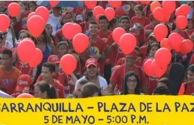 La cita es el sábado en la Plaza de la Paz a las 5 de la tarde.