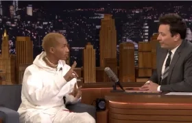 Jaden Smith y Jimmy Fallon.