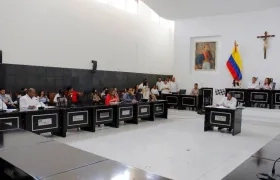 Instalación de las sesiones erxtras de la Asamblea del Atlántico.
