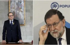 Joaquim Torra y Mariano Rojay.